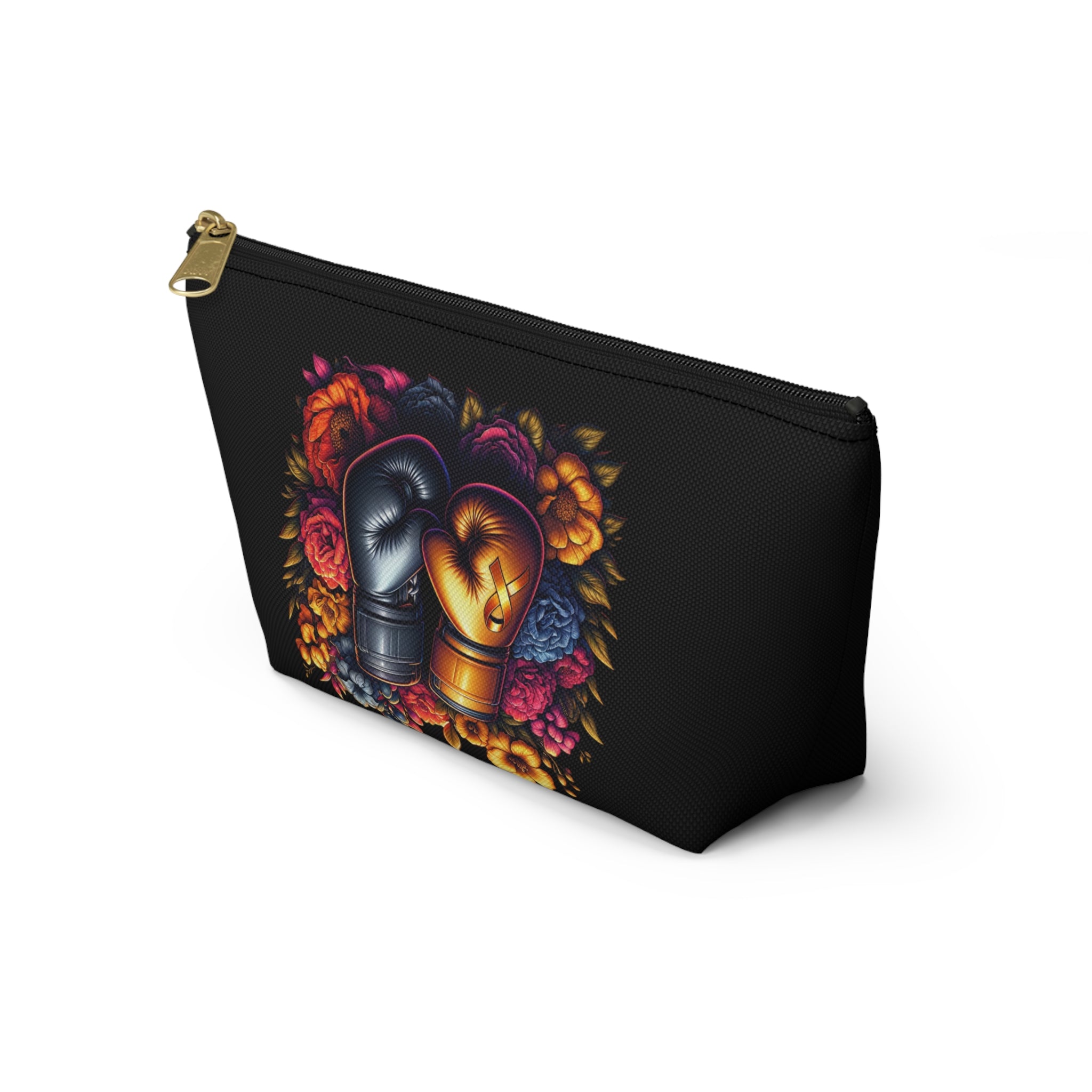 Accessory Pouch w T-bottom florals boxing